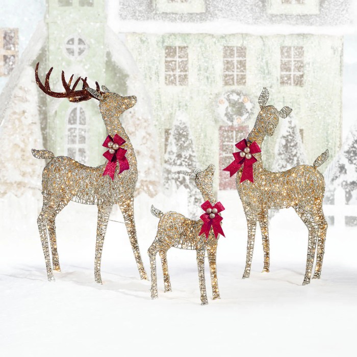 Christmas deer decor indoor