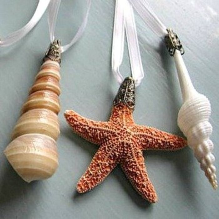 Seashell christmas ornaments diy