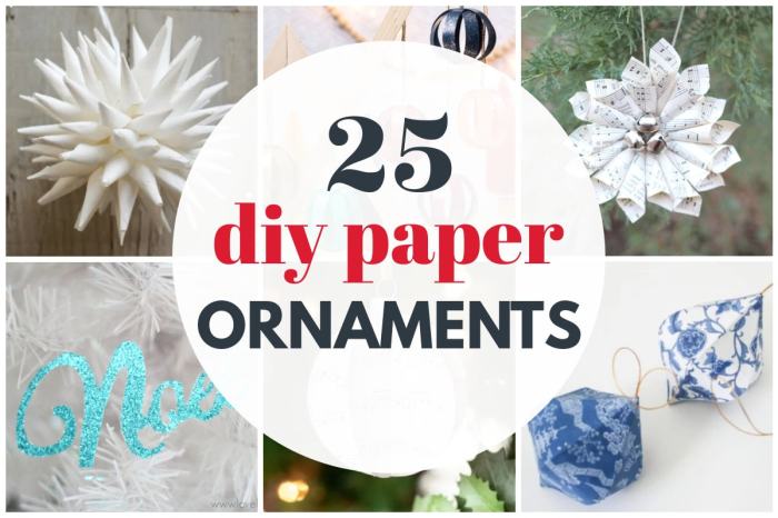 Diy paper christmas tree ornaments