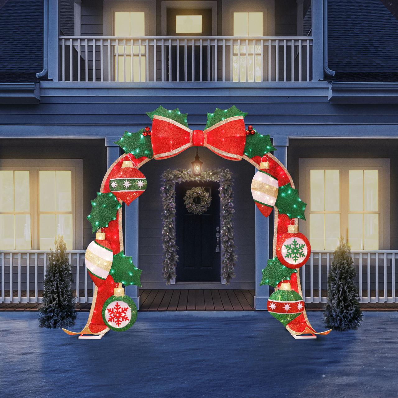 Diy christmas arch outdoor