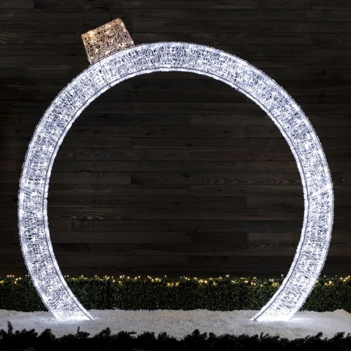 Diy christmas arch outdoor