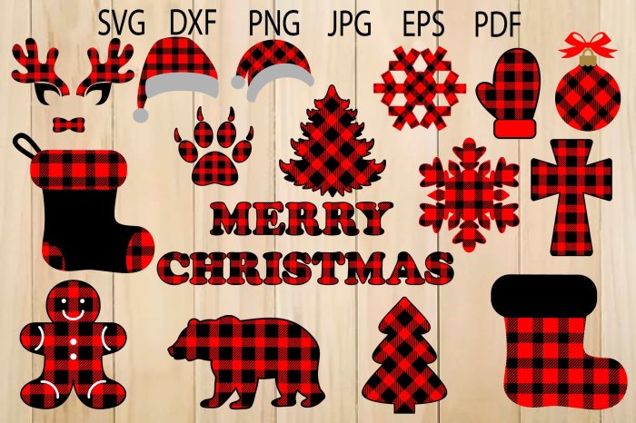 Buffalo plaid christmas decor