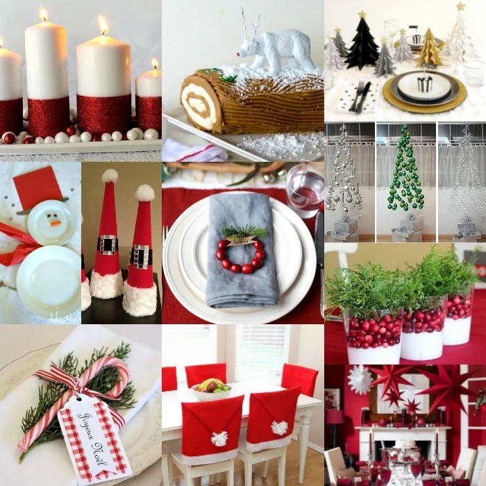 Diy christmas table decorations