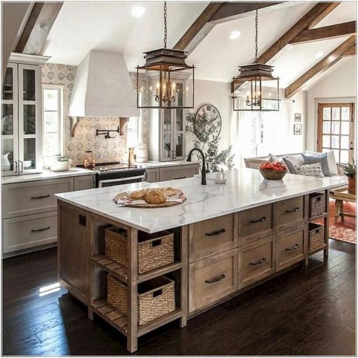 Modern farmhouse decor kitchen