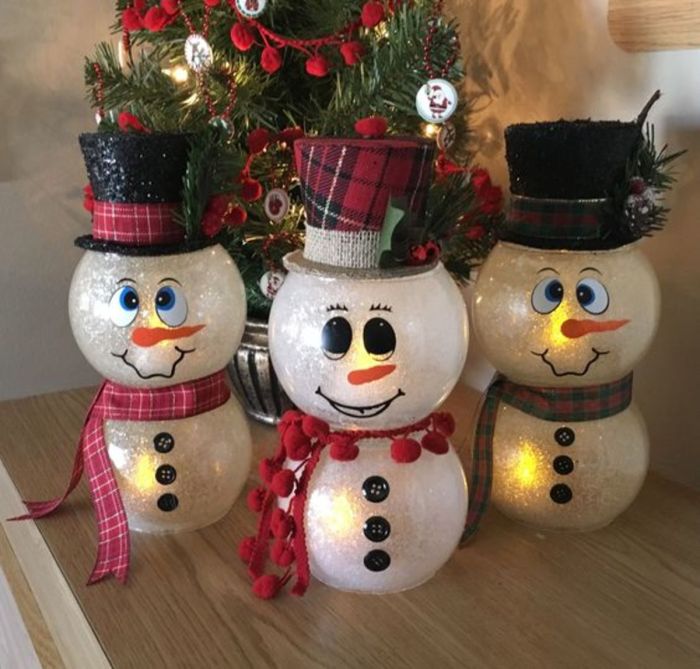 Diy snowman christmas decorations