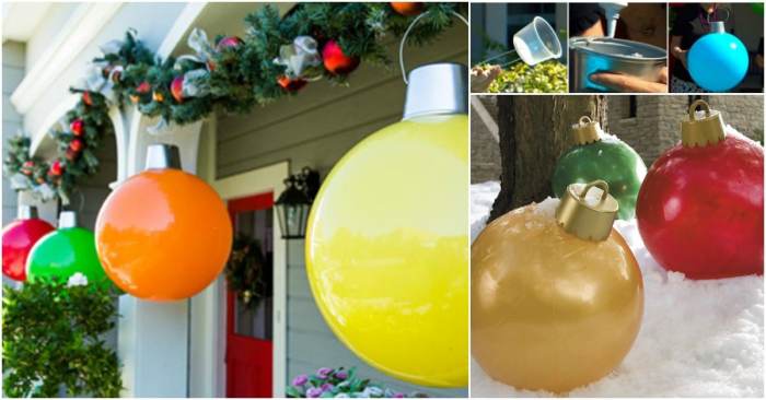 Diy giant outdoor christmas balls