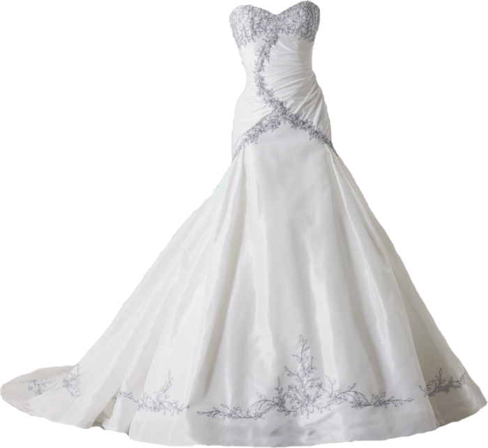 Wedding dress no waist