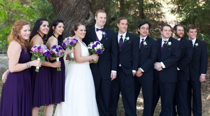 Wedding dresses black and purple