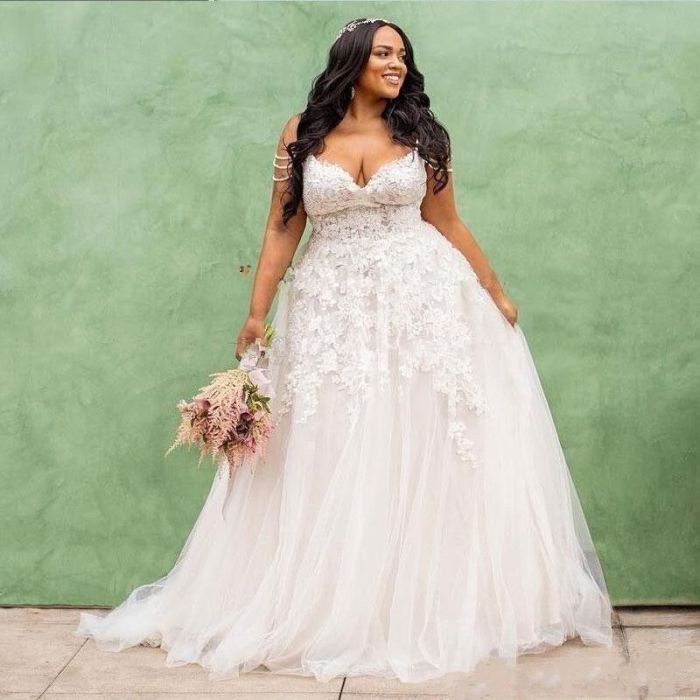 Wedding dress plus size affordable